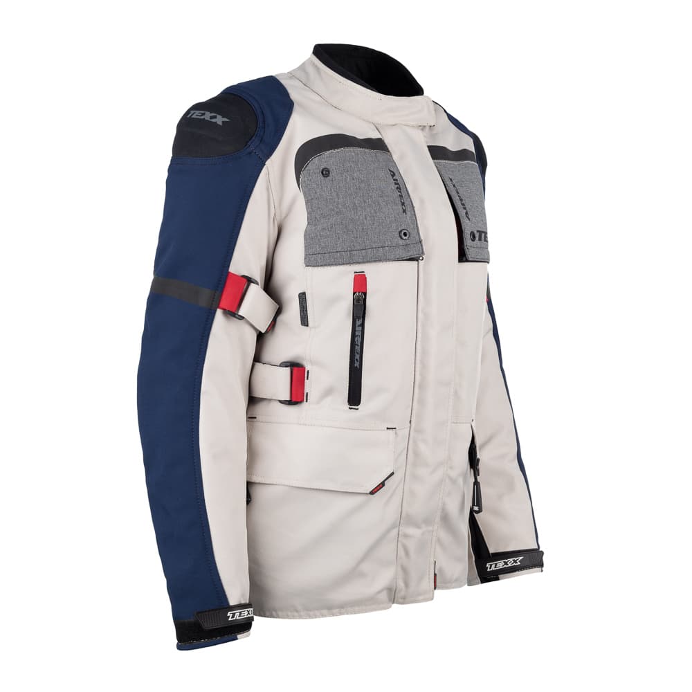 Jaqueta TEXX Armor Lady Feminina Branca Azul Vermelha Cinza
