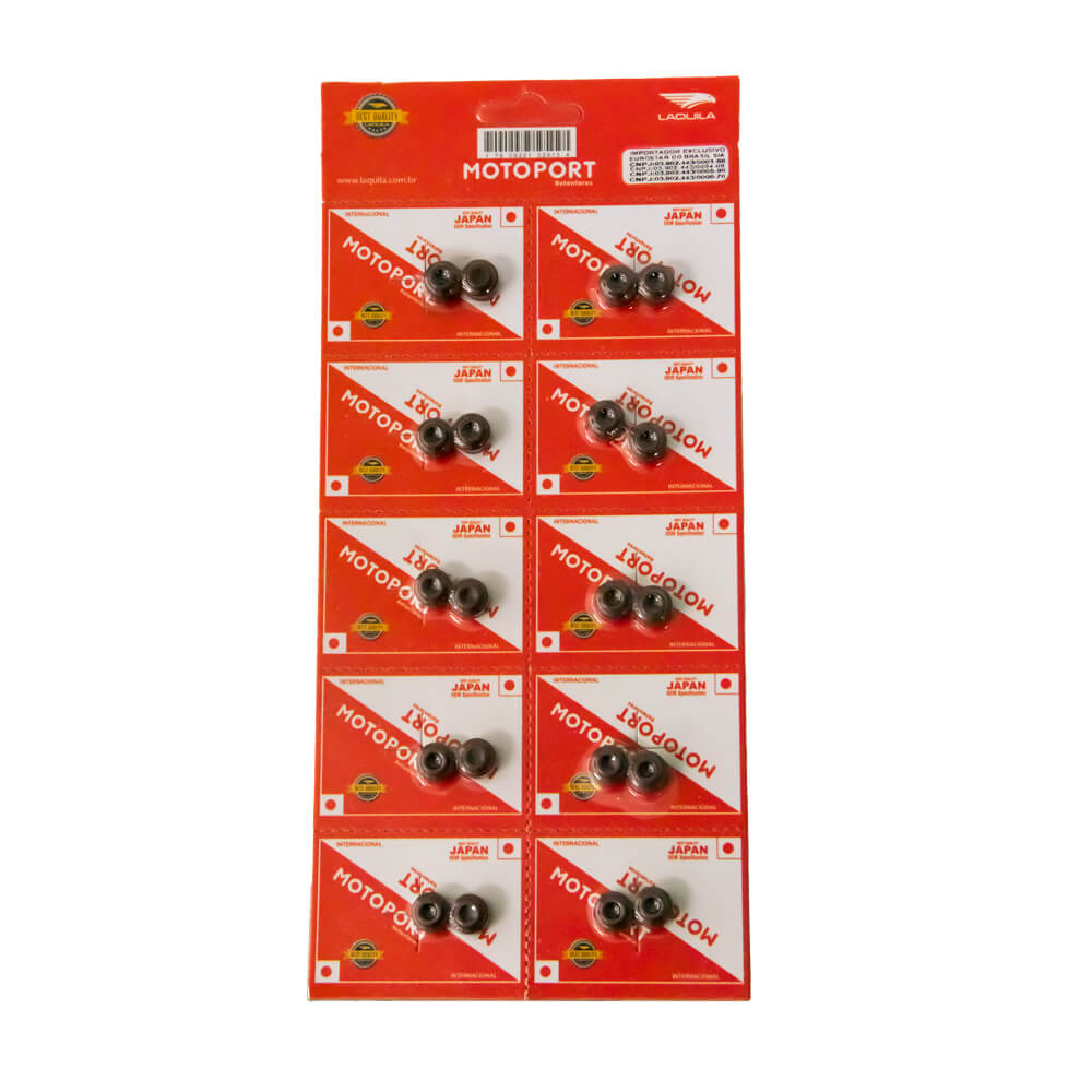 RETENTOR VALVULA (PAR) MOTOPORT CG 150 (MARROM)