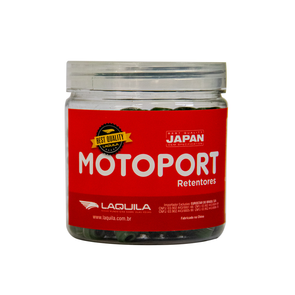RETENTOR VALVULA (POTE C/ 250PCS-VERDE) MOTOPORT CG 150