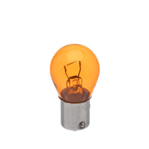 LAMPADA PISCA KEISI 12V 21W CBX 200 BASE FERRO AMARELA