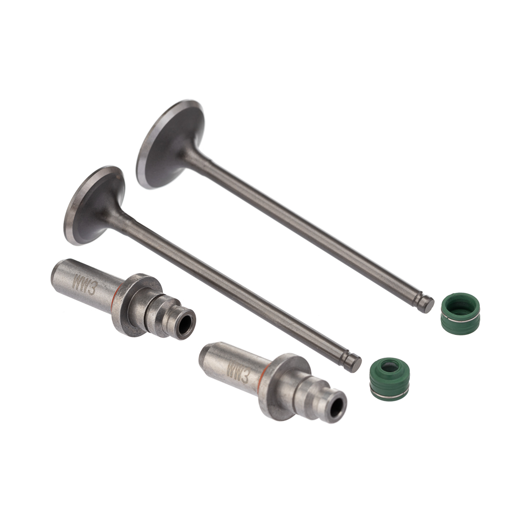 VALVULA GUIA E RETENTOR KIT (6PCS) WW3 CG 125 02/08 RETEN. VERDE