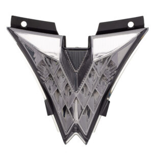 LANTERNA TRASEIRA MOTO X EM LED COM PISCAS LATERAIS INTEGRAD