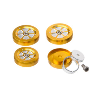 TAMPA DECORATIVA QUADRO MOTO X (PAR) KAW-NINJ250R DOURADA